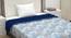 Lisle Blue Floral Microfiber Single Size Comforter (Single Size, Blue & Navy Blue) by Urban Ladder - Cross View Design 1 - 539977