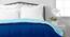 Laurent Blue Solid Microfiber Single Size Comforter (Single Size, Navy Blue & Sky Blue) by Urban Ladder - Design 1 Side View - 540008