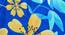 Malani Blue Floral Microfiber Single Size Comforter (Single Size, Blue & Yellow) by Urban Ladder - Design 1 Close View - 540037