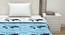 Astrid Blue Abstract Microfiber Single Size Comforter (Single Size, White & Light Blue) by Urban Ladder - Design 1 Side View - 540337