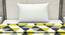 Poppy Yellow Abstract Microfiber Single Size Comforter (Yellow & Grey, Single Size) by Urban Ladder - Design 1 Side View - 540338
