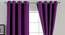 Copper Purple Satin Blackout 7 Ft  Door Curtains - Set of 2 (Purple, Ring Pleat, 214 x 127 cm (84" x 50") Curtain Size) by Urban Ladder - Cross View Design 1 - 540463