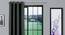Rudy Grey Satin Blackout 5 Ft  Window Curtain (Grey, Ring Pleat, 152 x 127 cm (60" x 50") Curtain Size) by Urban Ladder - Cross View Design 1 - 540470