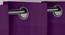 Copper Purple Satin Blackout 7 Ft  Door Curtains - Set of 2 (Purple, Ring Pleat, 214 x 127 cm (84" x 50") Curtain Size) by Urban Ladder - Front View Design 1 - 540480
