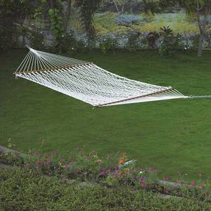 Swings And Hammocks Design Hobbes Polyester Hammock in White Colour (White)