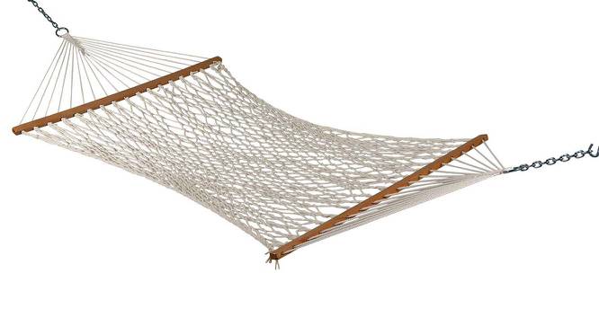 Simpson Polyester Hammock in White Colour (White) by Urban Ladder - Cross View Design 1 - 540554