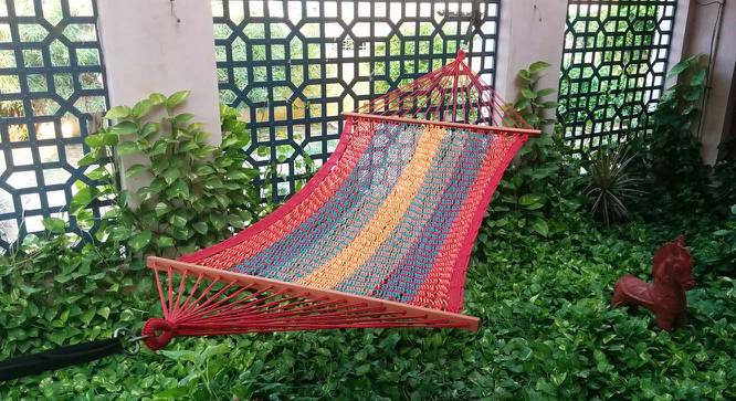 Harrison Cotton Hammock in Multicolor by Urban Ladder - Front View Design 1 - 540569