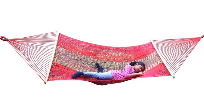 Heather Cotton Hammock in Red Colour (Red) by Urban Ladder - Cross View Design 1 - 540648