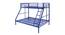 Twin Metal Bunk Bed in Blue Colour (Blue) by Urban Ladder - Cross View Design 1 - 540870