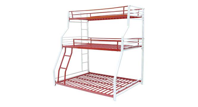 Abigail Metal Bunk Bed in Red Colour (Red) by Urban Ladder - Cross View Design 1 - 540872