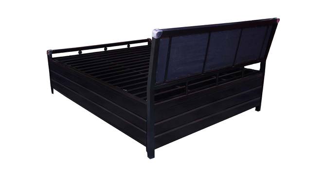 Patimo Metal Box Storage Upholstered Bed in Matt Black Colour (Single Bed Size, Powder Coating Finish) by Urban Ladder - Front View Design 1 - 540885