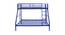 Twin Metal Bunk Bed in Blue Colour (Blue) by Urban Ladder - Front View Design 1 - 540890