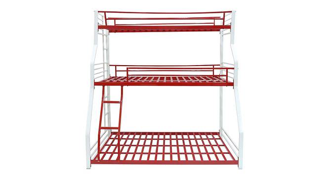 Abigail Metal Bunk Bed in Red Colour (Red) by Urban Ladder - Front View Design 1 - 540892