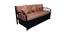 Tobias 3 Seater Pull-out Sofa Cum Bed with Box Storage in Matt Black Colour (Powder Coating Finish) by Urban Ladder - Front View Design 1 - 540977