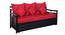 Ridin 3 Seater Pull-out Sofa Cum Bed with Box Storage in Matt Black Colour (Powder Coating Finish) by Urban Ladder - Cross View Design 1 - 541039
