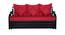Russel 3 Seater Pull-out Sofa Cum Bed with Box Storage in Matt Black Colour (Powder Coating Finish) by Urban Ladder - Cross View Design 1 - 541046