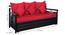Ridin 3 Seater Pull-out Sofa Cum Bed with Box Storage in Matt Black Colour (Powder Coating Finish) by Urban Ladder - Design 1 Dimension - 541097