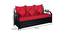 Russel 3 Seater Pull-out Sofa Cum Bed with Box Storage in Matt Black Colour (Powder Coating Finish) by Urban Ladder - Design 1 Dimension - 541110
