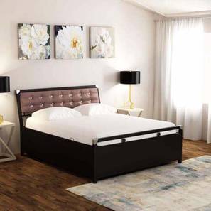 Queen Size Bed Design George Metal Queen Hydraulic Storage Bed in Matte