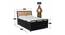 Jack Metal Queen Hydraulic Storage Upholstered Bed in Black Colour (Queen Bed Size, Matte Finish) by Urban Ladder - Design 1 Dimension - 541263