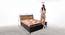 Benicio Metal Queen Hydraulic Storage Upholstered Bed in Black Colour (Queen Bed Size, Matte Finish) by Urban Ladder - Design 1 Dimension - 541268