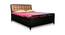 Jeremy Metal Queen Hydraulic Storage Upholstered Bed in Black Colour (Queen Bed Size, Matte Finish) by Urban Ladder - Cross View Design 1 - 541308