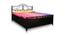Kevin Metal Queen Hydraulic Storage Bed in Black Colour (Queen Bed Size, Matte Finish) by Urban Ladder - Cross View Design 1 - 541310