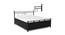 Dustin Metal Queen Hydraulic Storage Bed in Black Colour (Queen Bed Size, Matte Finish) by Urban Ladder - Design 1 Close View - 541340
