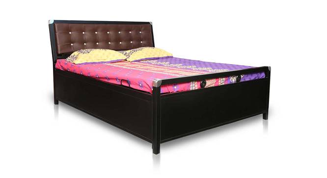 Julianne Metal King Hydraulic Storage Upholstered Bed in Black Colour (King Bed Size, Matte Finish) by Urban Ladder - Cross View Design 1 - 541492