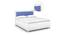 Nicolas Metal Double Bed Hydraulic Storage Upholstered Bed in White Colour (Matte Finish, Double Bed Size) by Urban Ladder - Design 1 Close View - 541623