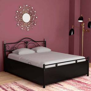 Beds With Storage Design Scarlet Metal Double Size Hydraulic Storage Bed in Matte Finish