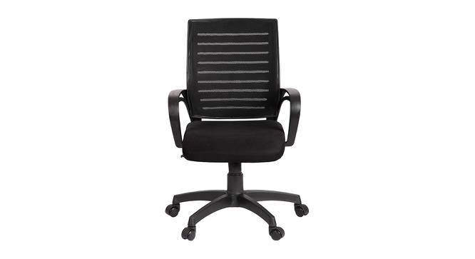 Xcelo Mesh Swivel Ergonomic Chair In Black Colour (Black) by Urban Ladder - Front View Design 1 - 541838
