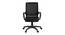Xcelo Mesh Swivel Ergonomic Chair In Black Colour (Black) by Urban Ladder - Front View Design 1 - 541838