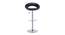 Smiley Swivel Leatherette Bar Stool in Black Colour (Black) by Urban Ladder - Front View Design 1 - 541939