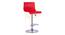 Meshot Swivel Plastic Bar Stool in Red Colour (Red) by Urban Ladder - Cross View Design 1 - 542017