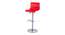 Meshot Swivel Plastic Bar Stool in Red Colour (Red) by Urban Ladder - Front View Design 1 - 542038