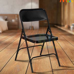 Study Chair Design Classic Metal Office Chair In Black Colour (Black)