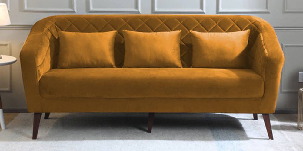 Claro Fabric Sofa (Brown) by Urban Ladder - - 