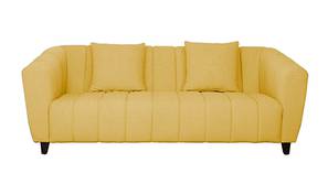 Kaj Fabric Sofa (Camel Yellow)