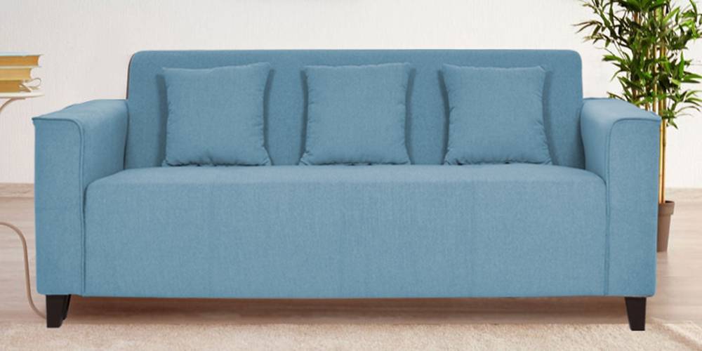 Meruit Fabric Sofa (Ice Blue) by Urban Ladder - - 