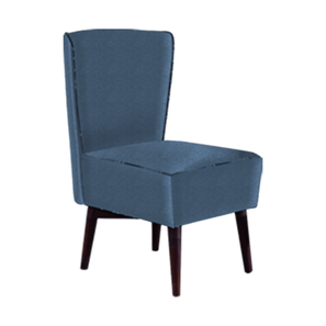 Slipper Chair Design New Valencia Lounge Chair in Blue Fabric