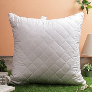 Pillows Design Emerald White Polyester Square 24x24 inches Cushion (White)