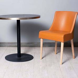 Dining Chairs Design Reese Solid Wood Dining Chair in Orange Colour (Orange)