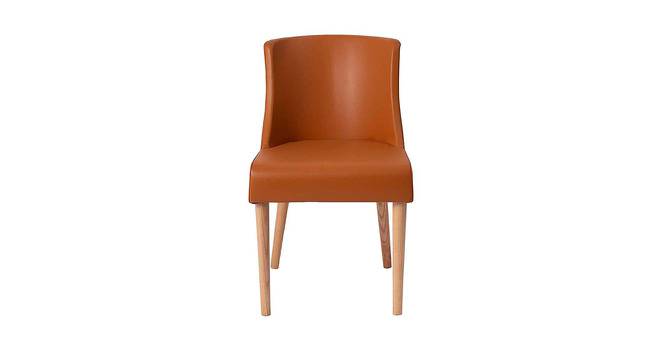 Reese Solid Wood Dining Chair in Orange Colour (Orange) by Urban Ladder - Cross View Design 1 - 543460