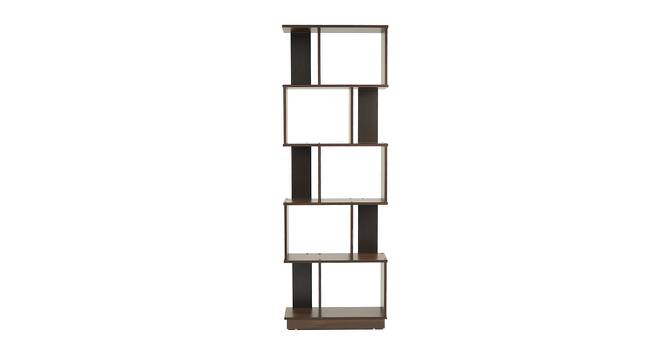 Checkers Engineered Wood Bookshelf in Classic Walnut Finish (Melamine Finish) by Urban Ladder - Cross View Design 1 - 543529