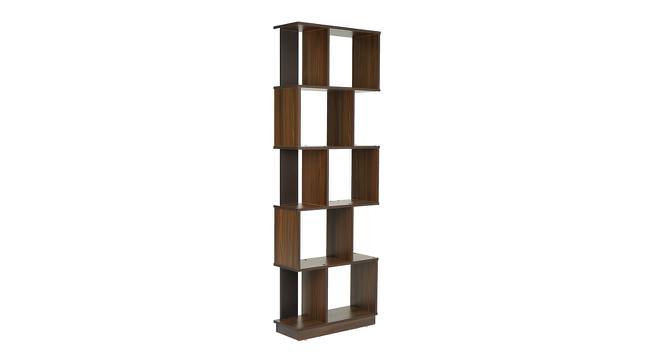 Checkers Engineered Wood Bookshelf in Classic Walnut Finish (Melamine Finish) by Urban Ladder - Front View Design 1 - 543541