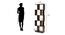 Checkers Engineered Wood Bookshelf in Classic Walnut Finish (Melamine Finish) by Urban Ladder - Design 1 Dimension - 543589