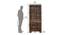 Stora Engineered Wood Sideboard in Walnut Finish (Brown, Melamine Finish) by Urban Ladder - Design 1 Dimension - 543739