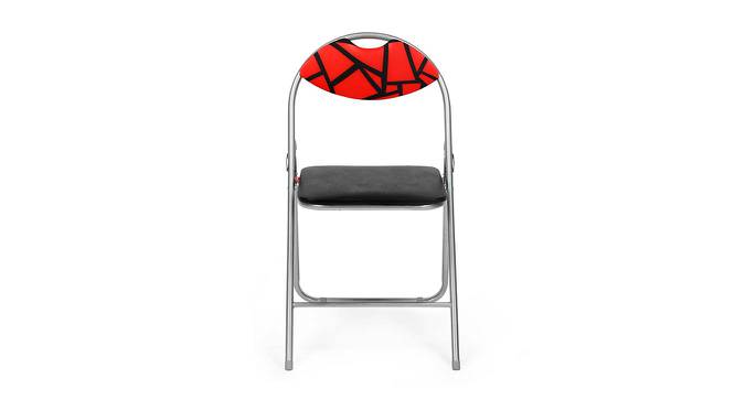 Jax Metal Outdoor Chair in Red & White Color (Red) by Urban Ladder - Cross View Design 1 - 543869