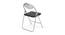 Jax Metal Outdoor Chair in Red & White Color (Red) by Urban Ladder - Design 2 Side View - 543907